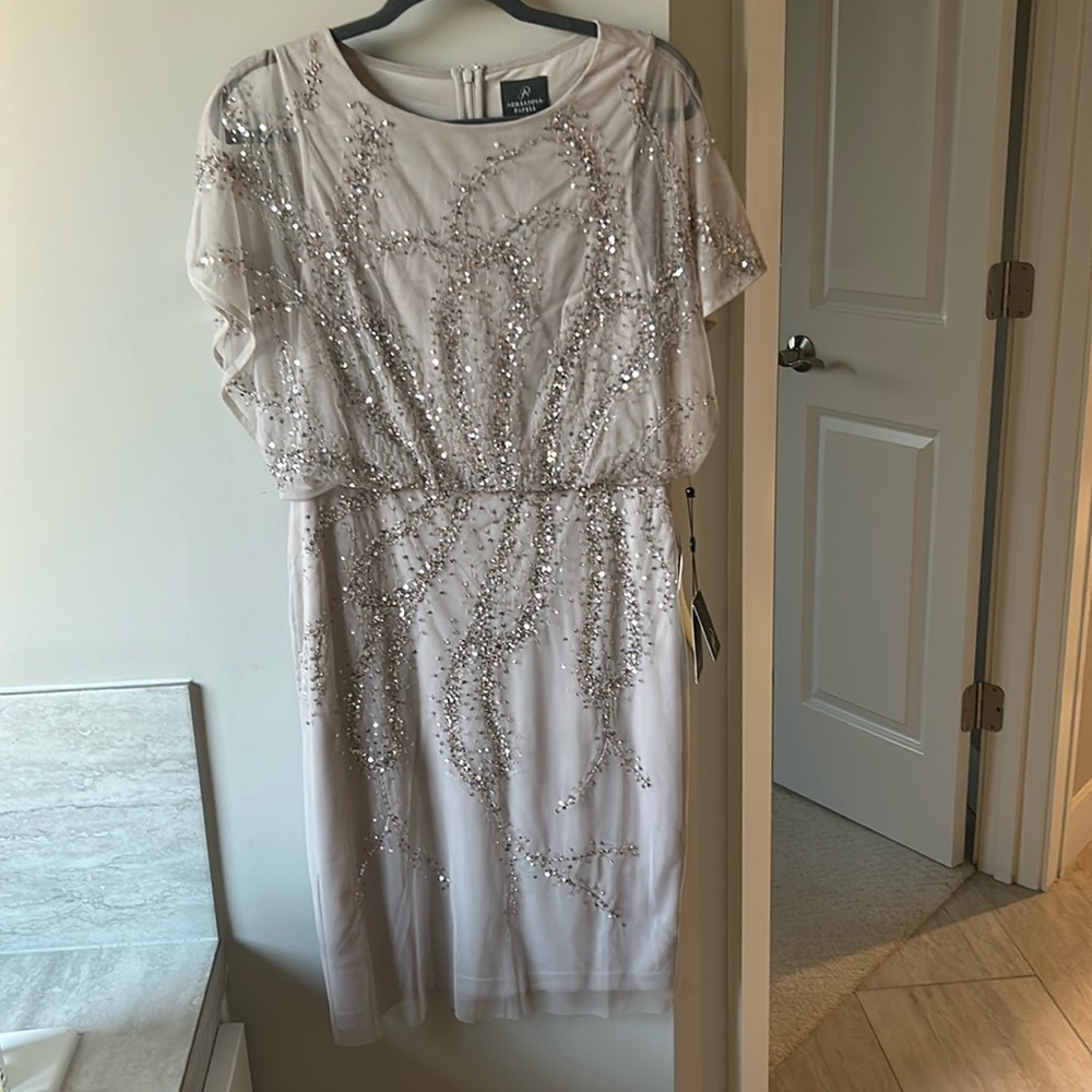 NWT Beautiful sparkly formal dress - light blush/tan